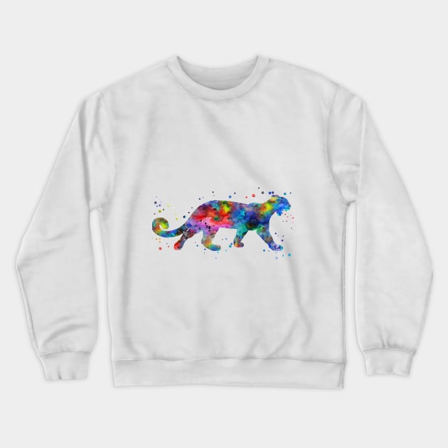 Cougar Crewneck Sweatshirt by RosaliArt